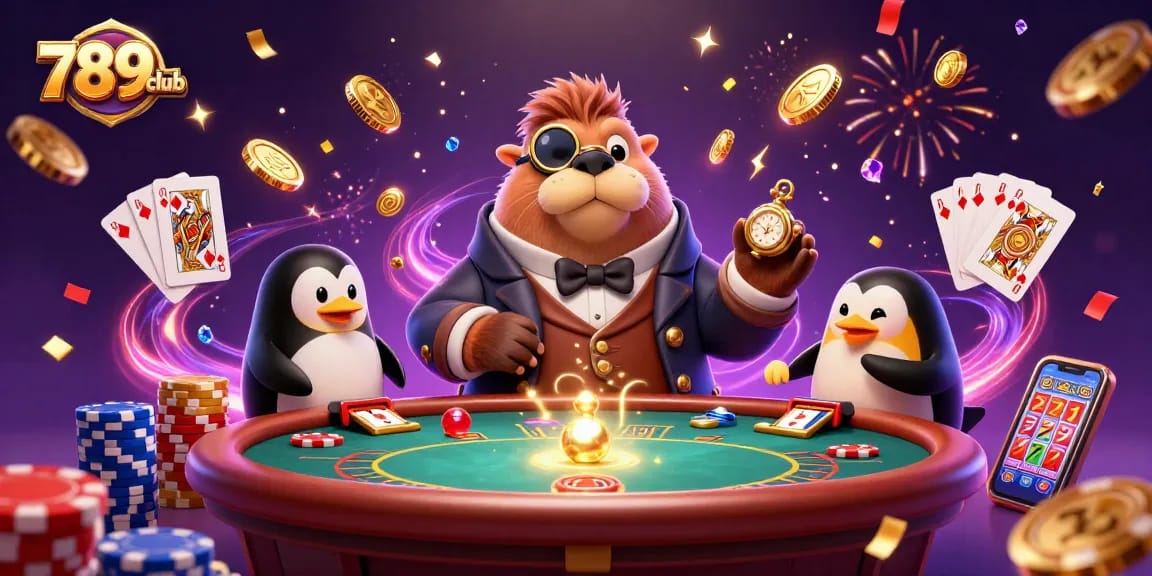 Experience thrilling poker action at 789club with whimsical characters and dynamic gaming elements.