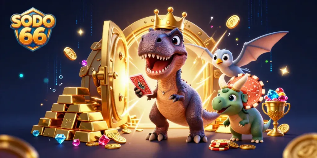Engage players at SODO 66 with a thrilling casino adventure featuring vibrant characters and glorious winning moments.