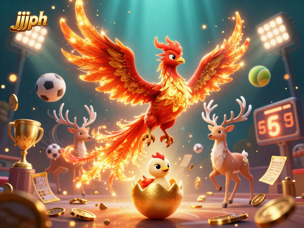 Sumisikat ang jjjph sa nakapupukaw na 3D na ilustrasyon na puno ng kasiyahan.