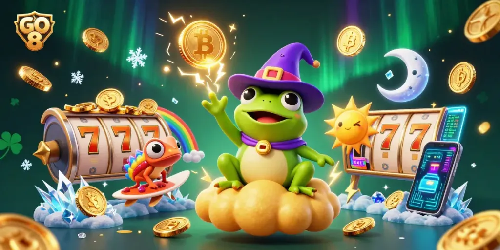 Engage with GO 8's thrilling gambling experience amidst a vibrant casino scene.
