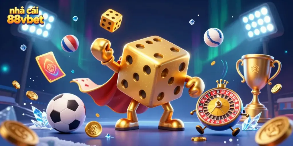 Experience exciting gameplay with nhà cái 88vbet featuring vibrant casino characters and sports elements.