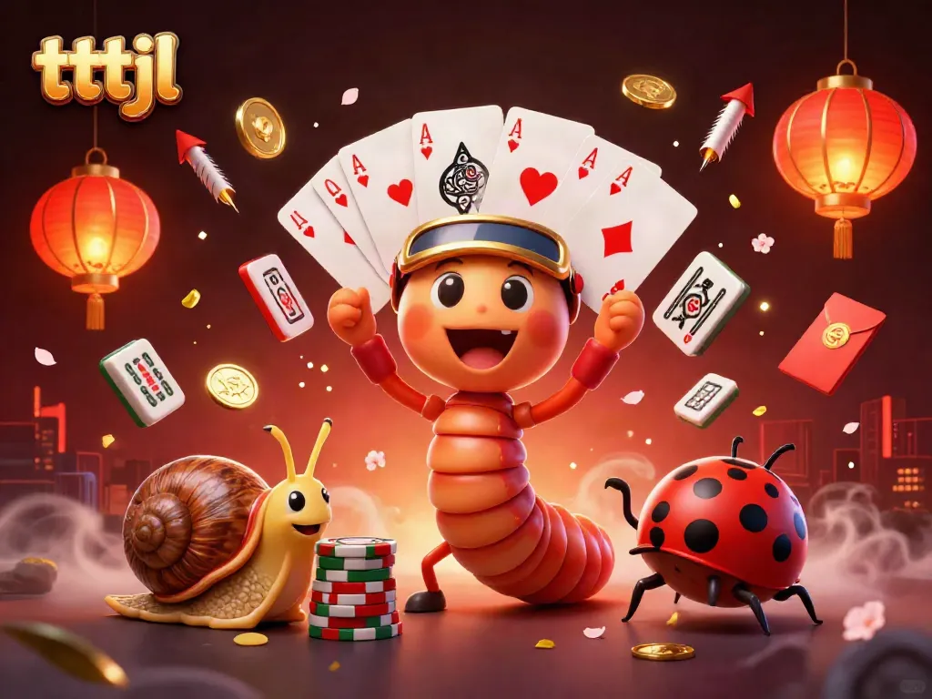 Experience the thrill of tttjl with playful characters in a vibrant casino scene.