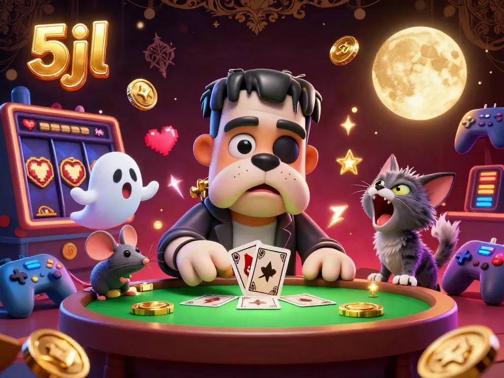Experience thrilling gameplay with 5jl's vibrant casino scene featuring animated characters and engaging elements.
