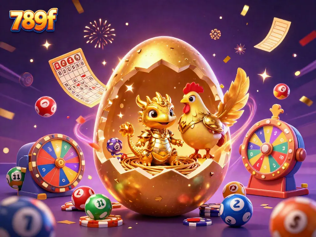Engage with 789f's ultimate gaming experience featuring a golden dragon and poker elements.